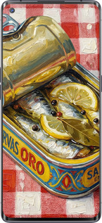 2D пластиковый чехол Vintage Sardine Tin Phone для Oppo Reno 3 Pro - 6772t-1878 изображение 