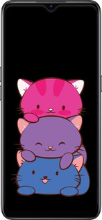Силіконовий чехол Милі котятка для Oppo Reno 3 - 6518u-1901 изображение 