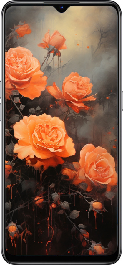 2D пластиковий чехол Оранжеві троянди для Oppo Reno 3 - 5944t-1901 изображение 