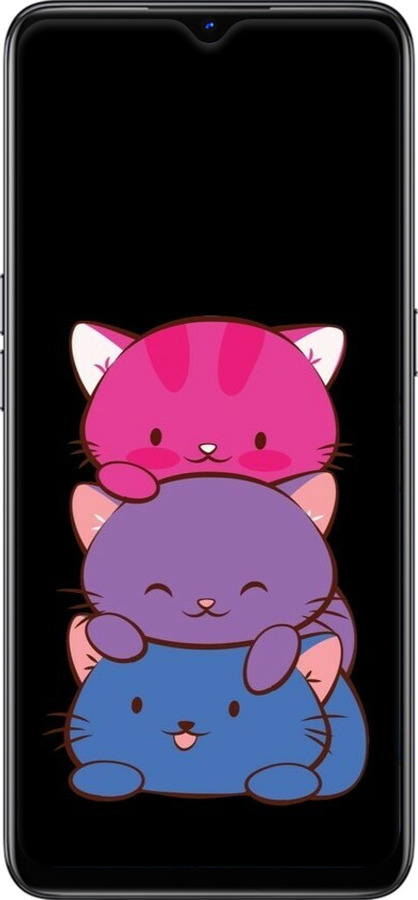 Силіконовий чехол Милі котятка для Oppo Reno 3 - 6518u-1901 изображение 
