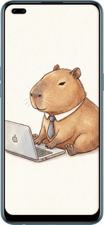 TPU чехол Funny Capybara CEO Working для Oppo Reno 4 Lite - 6777b-2099 изображение 