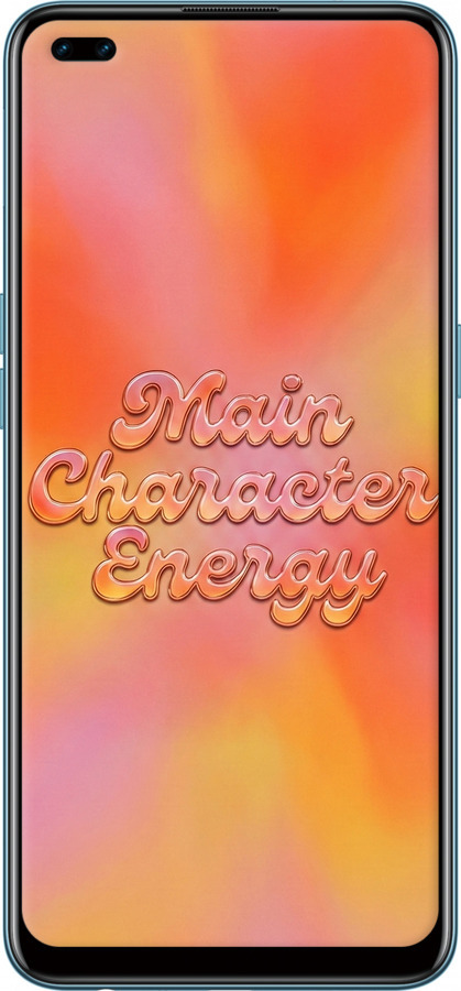 TPU чехол Aura Gradient Main Character Energy Aesthetic Y2K для Oppo Reno 4 Lite - 6783b-2099 изображение 