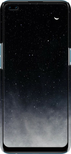 3D пластиковый матовый чехол Сині хмари, Синій місяць для Oppo Reno 4 Lite - 6396m-2099 изображение 