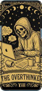 3D пластиковый матовый чехол The Overthinker для Oppo Reno 4 Lite - 6774m-2099 изображение 