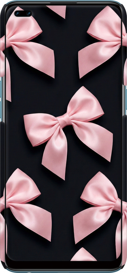 3D пластиковий матовий чехол Coquette Ribbons Dark Coquette для Oppo A93 - 6767m-2185 изображение 
