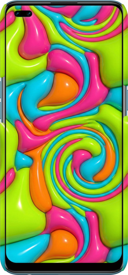 3D пластиковий матовий чехол Y2K Jelly Dream для Oppo A93 - 6780m-2185 изображение 