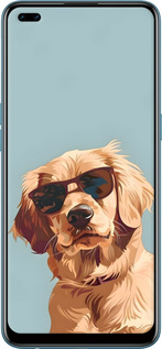 2D пластиковый чехол Пес в очках для Oppo A93 - 6381t-2185 изображение 