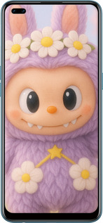 2D пластиковый чехол Лабубу 1 для Oppo Reno 4 Lite - 6709t-2099 изображение 