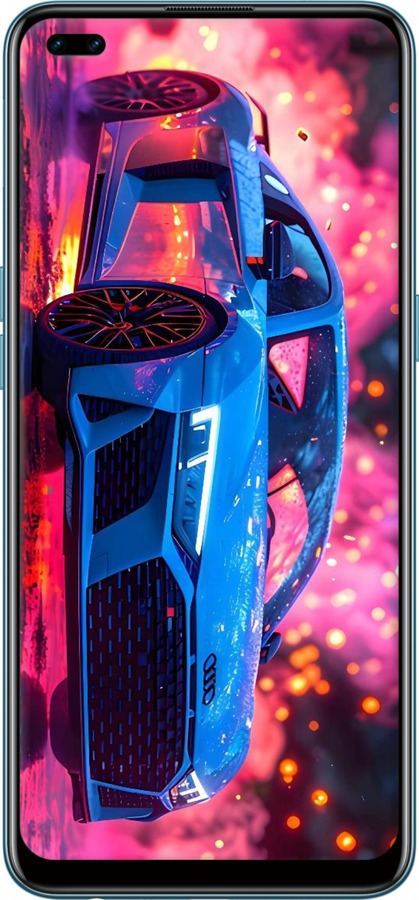 2D пластиковий чехол Ауди для Oppo Reno 4 Lite - 6286t-2099 изображение 