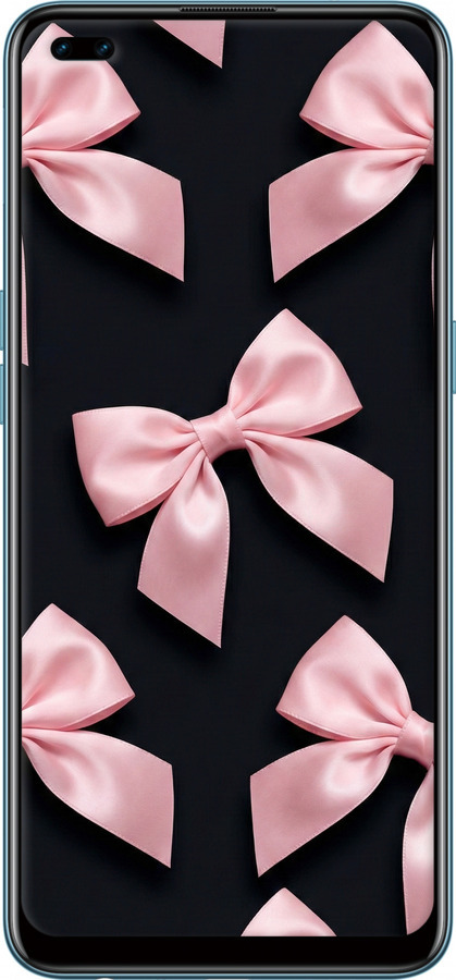 Силіконовий чехол Coquette Ribbons Dark Coquette для Oppo Reno 4 Lite - 6767u-2099 изображение 