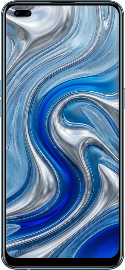 Силіконовий чехол Liquid Chrome для Oppo Reno 4 Lite - 6781u-2099 изображение 
