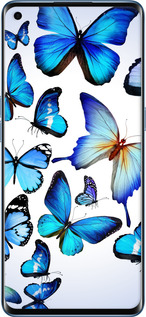 TPU чехол Бабочки для Oppo Reno 4 Pro - 6023b-2024 изображение 