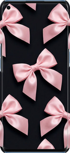 3D пластиковий матовий чехол Coquette Ribbons Dark Coquette для Oppo Reno 4 Pro - 6767m-2024 изображение 
