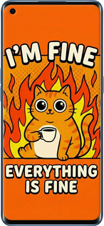 Силиконовый чехол Funny Cat для Oppo Reno 4 Pro - 6786u-2024 изображение 