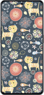 Силиконовый чехол Котята v4 для Oppo Reno8 Pro 5G - 1224u-2615 изображение 