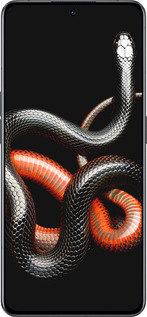 Силиконовый чехол Красно-черная змея на черном фоне для Oppo Reno8 Pro 5G - 4063u-2615 изображение 