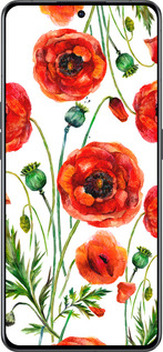 Силіконовий чехол Намальовані маки для Oppo Reno8 Pro 5G - 4278u-2615 изображение 