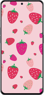 Силиконовый чехол Клубнички для Oppo Reno8 Pro 5G - 4332u-2615 изображение 