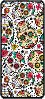 Силиконовый чехол Черепа для Oppo Reno8 Pro 5G - 5471u-2615 изображение 