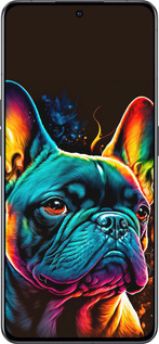 Силиконовый чехол Яркий бульдог для Oppo Reno8 Pro 5G - 5547u-2615 изображение 