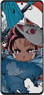 Силиконовый чехол Танджиро Камадо для Oppo Reno8 Pro 5G - 5574u-2615 изображение 