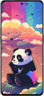 Силиконовый чехол Панда в облаках для Oppo Reno8 Pro 5G - 5585u-2615 изображение 