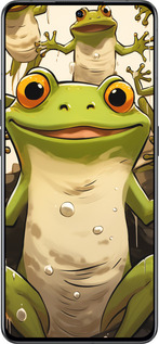 Силіконовий чехол Весела жаба для Oppo Reno8 Pro 5G - 5658u-2615 изображение 