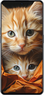 Силиконовый чехол Котики 2 для Oppo Reno8 Pro 5G - 5664u-2615 изображение 