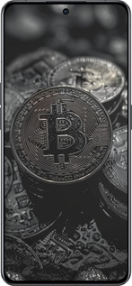 Силиконовый чехол Black Bitcoin для Oppo Reno8 Pro 5G - 6090u-2615 изображение 