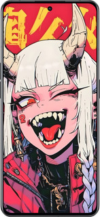 Силиконовый чехол Аниме демон для Oppo Reno8 Pro 5G - 6308u-2615 изображение 