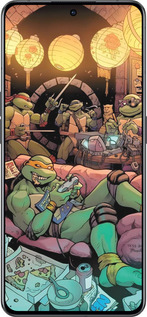 Силиконовый чехол Черепашки нинзя для Oppo Reno8 Pro 5G - 6346u-2615 изображение 