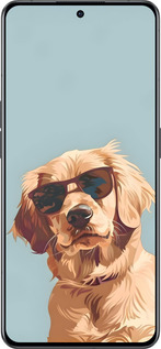 Силиконовый чехол Пес в очках для Oppo Reno8 Pro 5G - 6381u-2615 изображение 