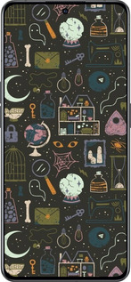 Силиконовый чехол Колдовской принт для Oppo Reno8 Pro 5G - 6425u-2615 изображение 