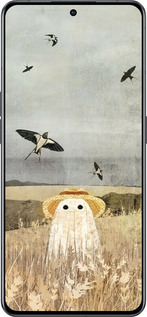 Силиконовый чехол Призрак в поле для Oppo Reno8 Pro 5G - 6427u-2615 изображение 