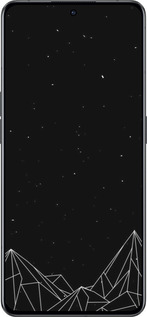 Силиконовый чехол Черно белые абстрактные горы для Oppo Reno8 Pro 5G - 6437u-2615 изображение 