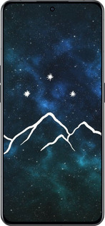 Силиконовый чехол Горы и звезды нарисованы на фоне галактики для Oppo Reno8 Pro 5G - 6490u-2615 изображение 