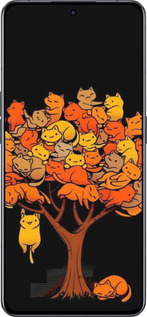 Силиконовый чехол Дерево и котики для Oppo Reno8 Pro 5G - 6516u-2615 изображение 