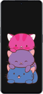 Силиконовый чехол Милые кошки для Oppo Reno8 Pro 5G - 6518u-2615 изображение 