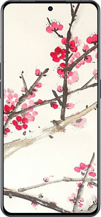 Силиконовый чехол Принт с изображением цветения сакуры для Oppo Reno8 Pro 5G - 6545u-2615 изображение 