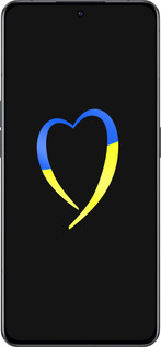 Силиконовый чехол Жёлто-голубое сердце для Oppo Reno8 Pro 5G - 885u-2615 изображение 