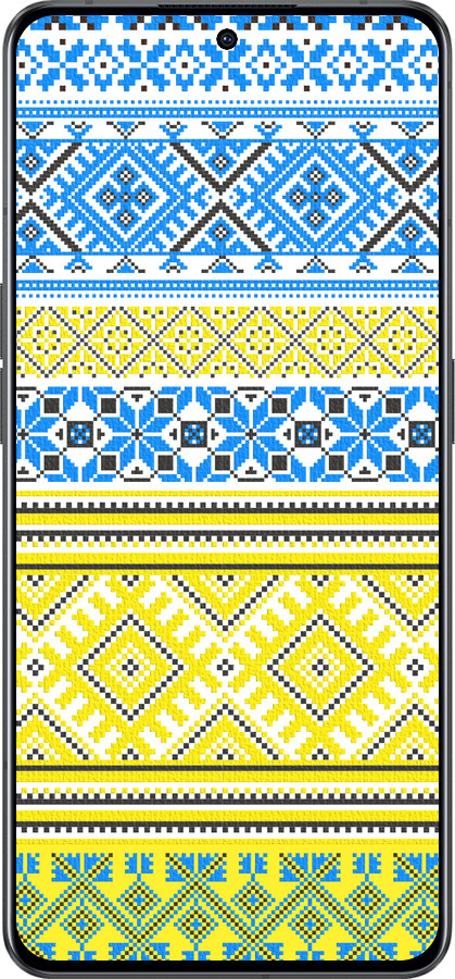 Силиконовый чехол Вышиванка 40 для Oppo Reno8 Pro 5G - 1174u-2615 изображение 