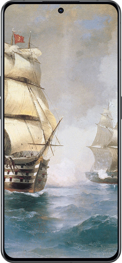 Силиконовый чехол Айвазовский. Корабли для Oppo Reno8 Pro 5G - 160u-2615 изображение 