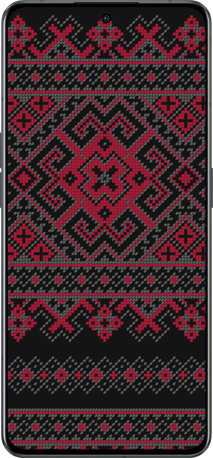 Силиконовый чехол Вышиванка 52 для Oppo Reno8 Pro 5G - 1763u-2615 изображение 