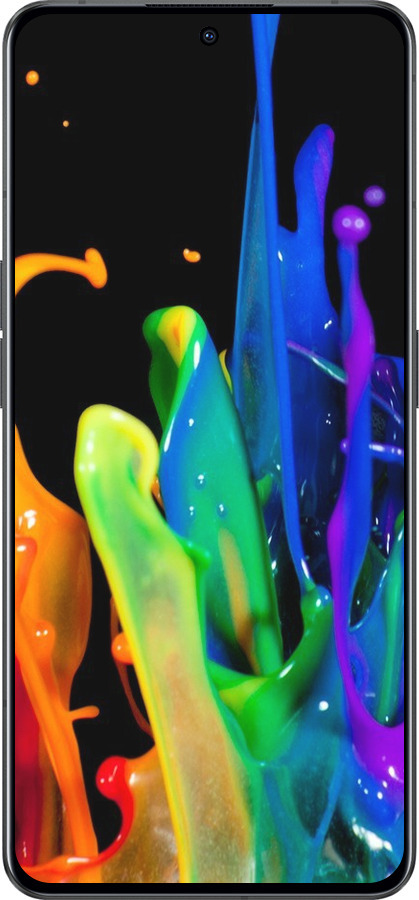 Силиконовый чехол брызги краски для Oppo Reno8 Pro 5G - 3957u-2615 изображение 