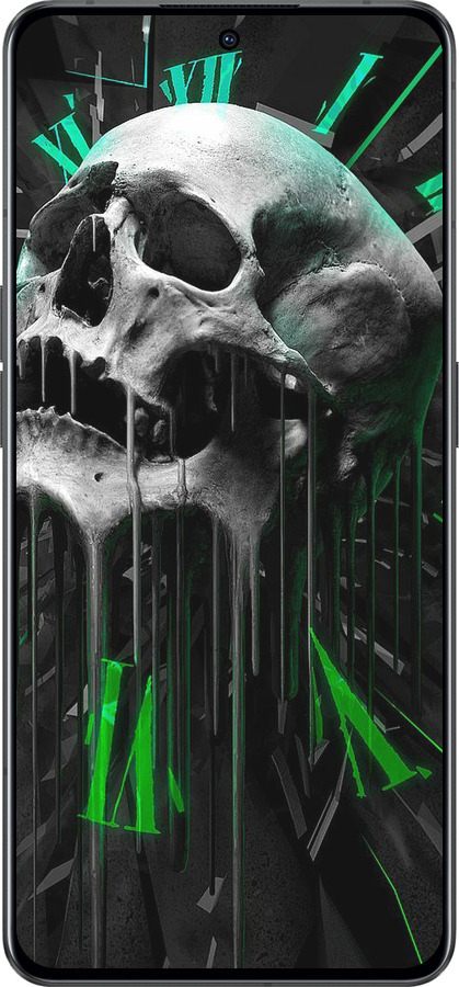 Силиконовый чехол Череп-часы для Oppo Reno8 Pro 5G - 4100u-2615 изображение 