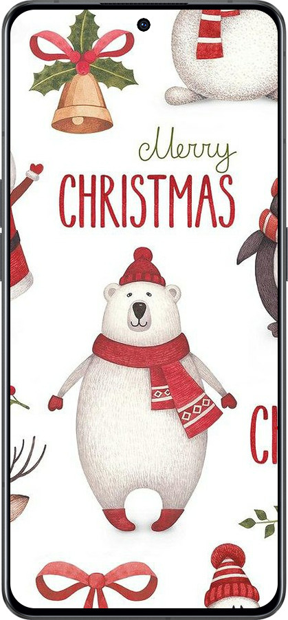 Силіконовий чехол Merry Christmas для Oppo Reno8 Pro 5G - 4106u-2615 изображение 