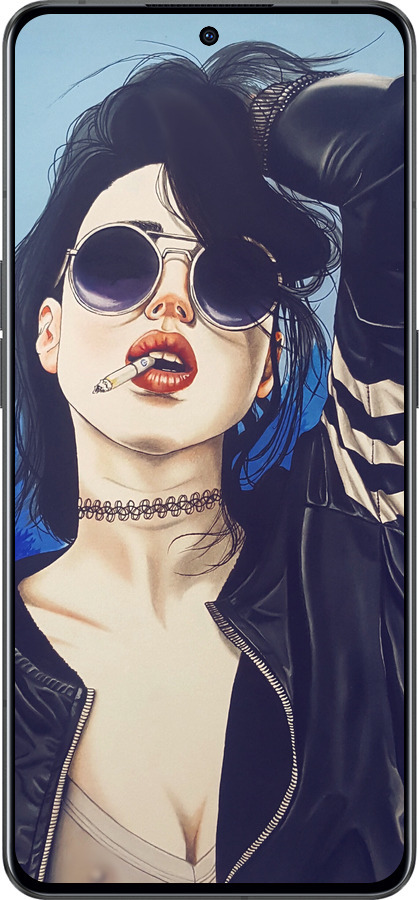Силиконовый чехол Девушка на стиле для Oppo Reno8 Pro 5G - 4151u-2615 изображение 