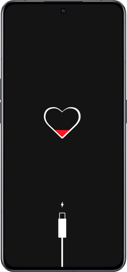 Силиконовый чехол Подзарядка сердца для Oppo Reno8 Pro 5G - 4274u-2615 изображение 