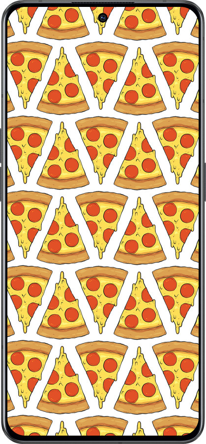 Силиконовый чехол Пицца для Oppo Reno8 Pro 5G - 4408u-2615 изображение 