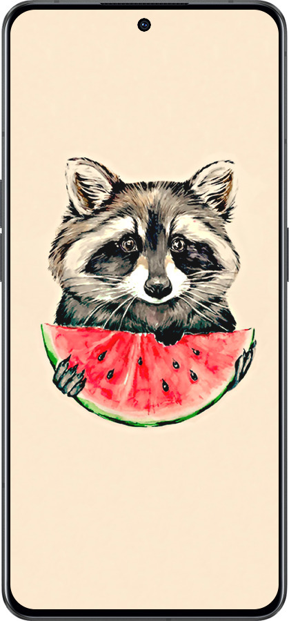 Силіконовий чехол Єнотик з кавуном для Oppo Reno8 Pro 5G - 4605u-2615 изображение 